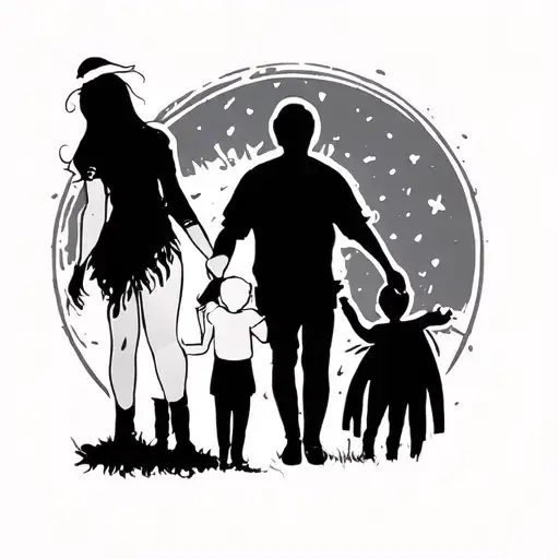 Mom And Son Holding Hands