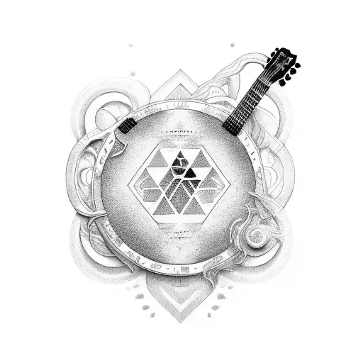 A Guitar With The Golden Ratio Around It