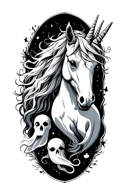 Unicorn And Ghosts