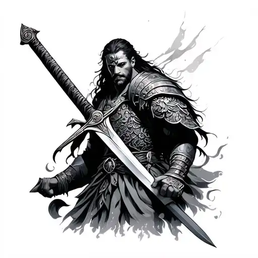 The Way Of The Warrior Wielding A Sword