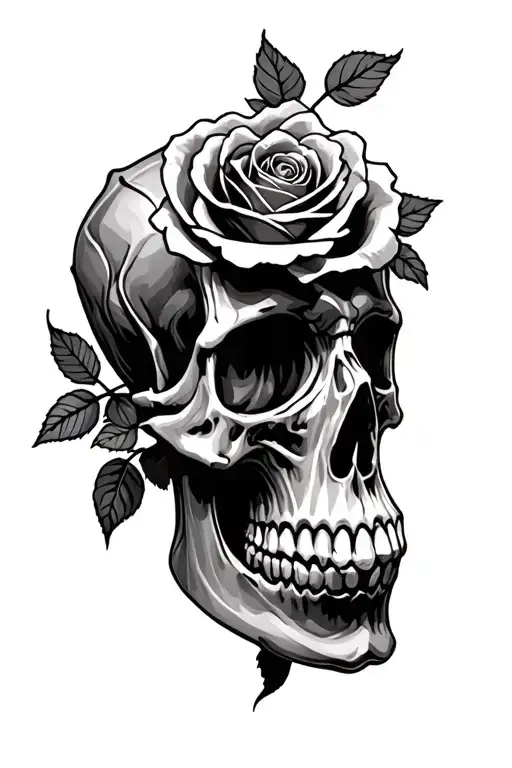 Roses Skull