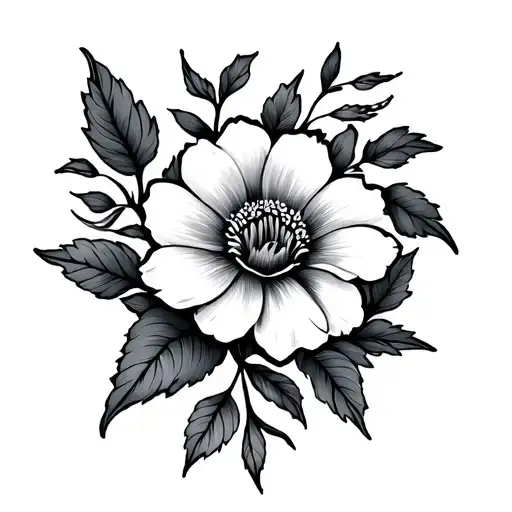 Birth Flowers With Vines