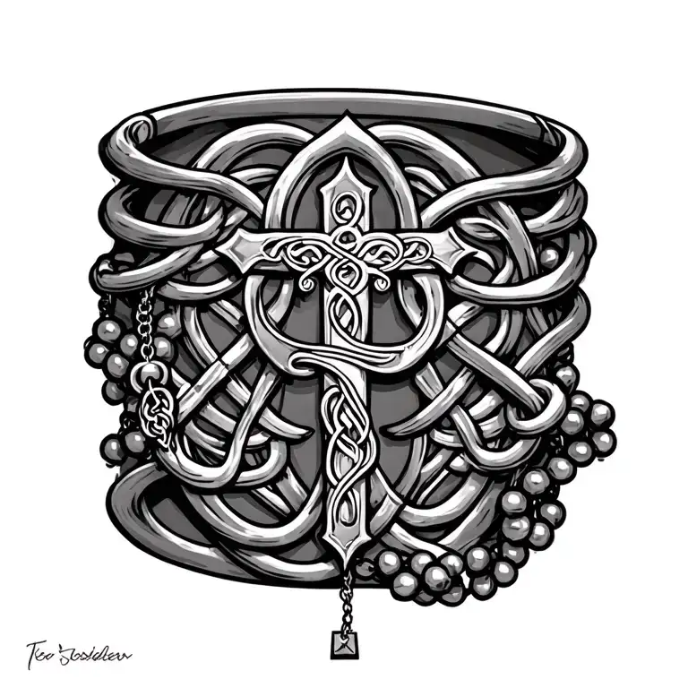 Celtic Rosary Wrapped