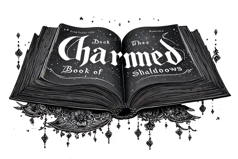 Postcard Design Featuring Charmed Book Of Shadows