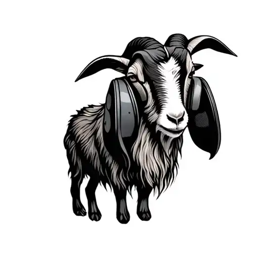 Goat Listening Music