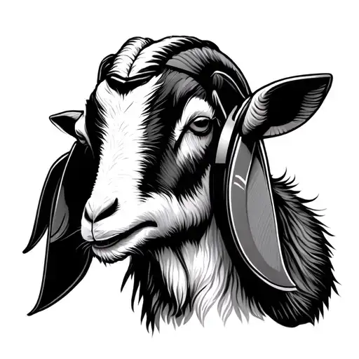 Goat Listening Music