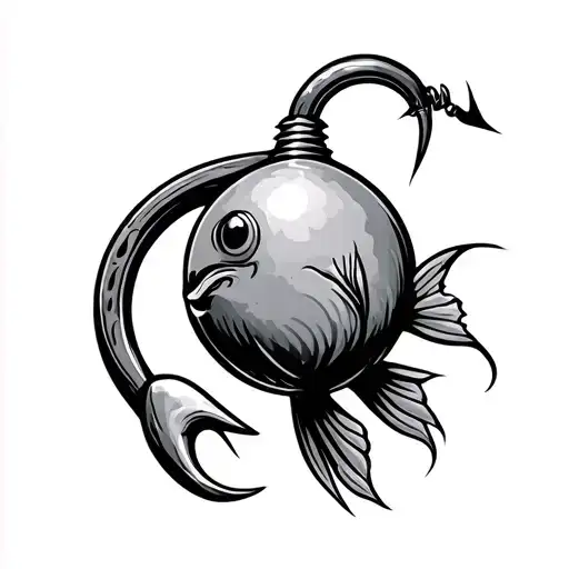 Fish Hook W Fish Bobber