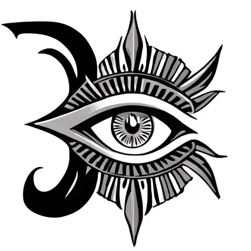 Caudacus Symbol With Eye Of Horus At The Op