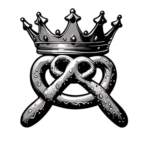 Pretzel Wearing Crown