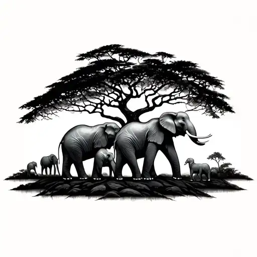 African Elephant Family Tree
