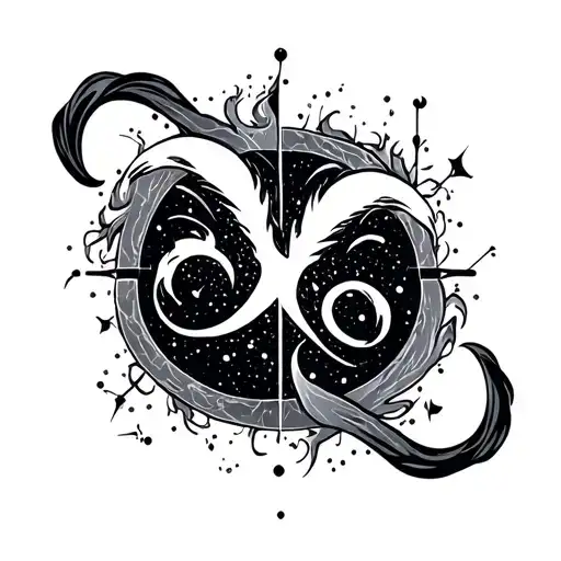 Fire Element Symbol With Aries Zodiac Sign Constellation