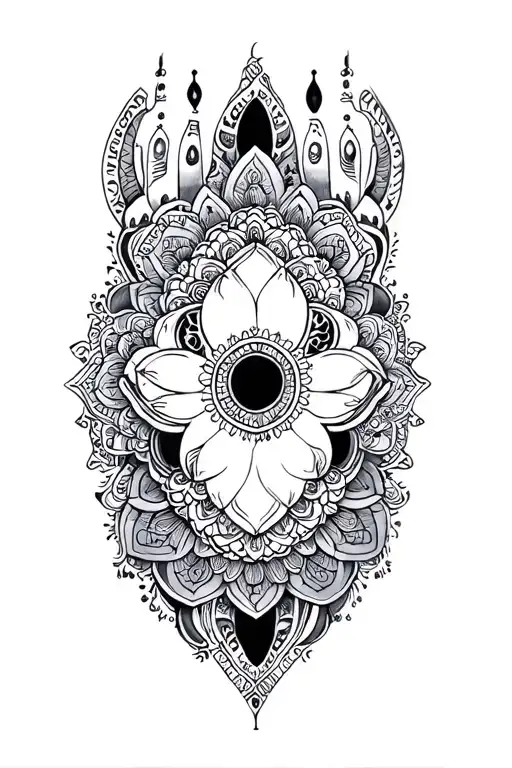 Mandala Realism Hand