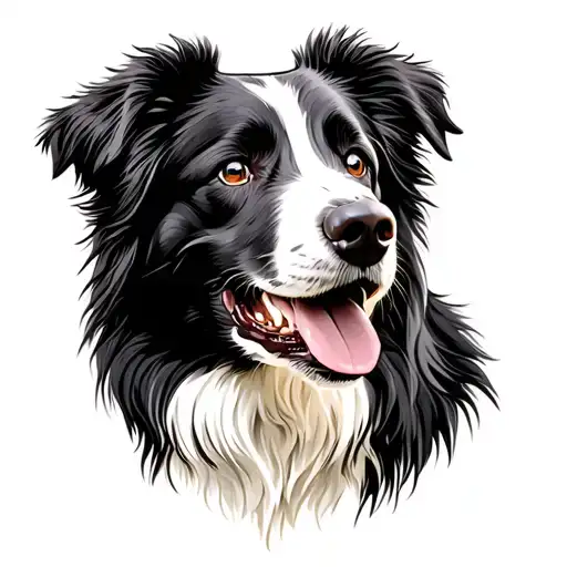 Border Collie Head