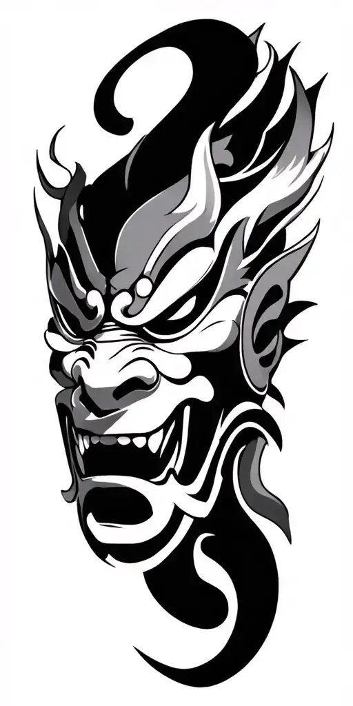 Japanese Oni Mask
