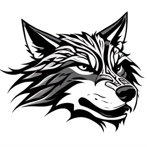 Maori Wolf For Hand In A