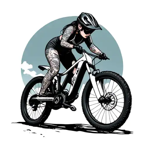 Girly Mountain Biker Wearing