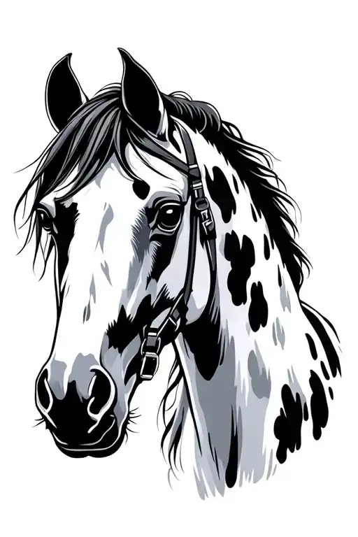 Tennessee Walking Horse Black Spots And White
