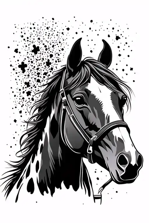 Tennessee Walking Horse Black Spots And White