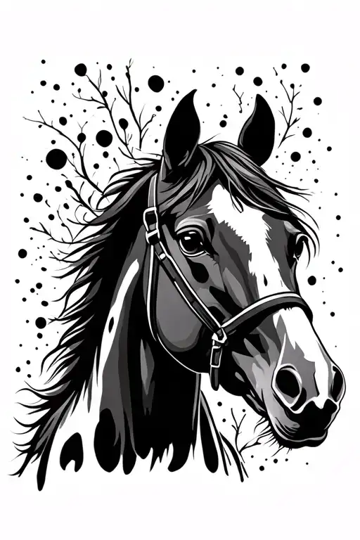 Tennessee Walking Horse Black Spots And White