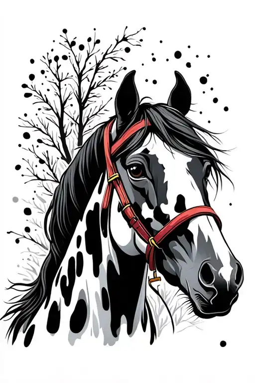 Tennessee Walking Horse Black Spots And White Horse