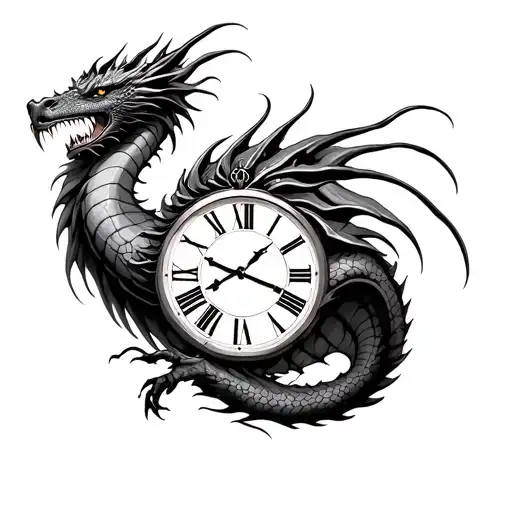 Dragon And Clock