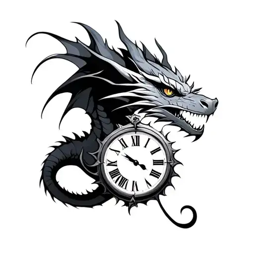 Dragon And Clock