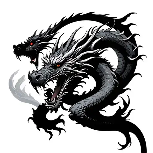 Full Moon And Dragon