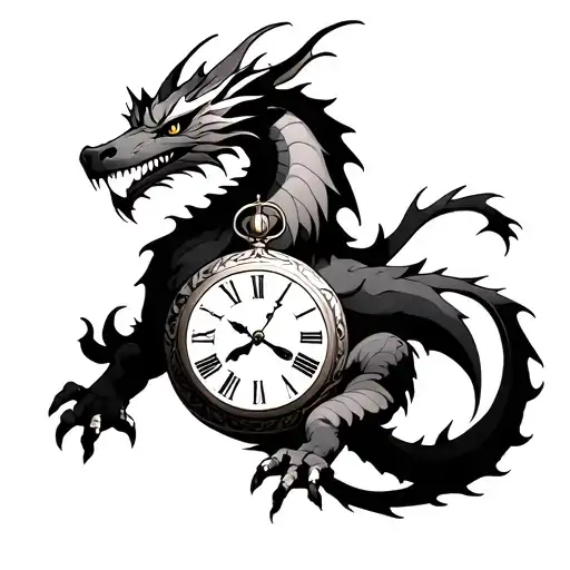 Dragon And Clock