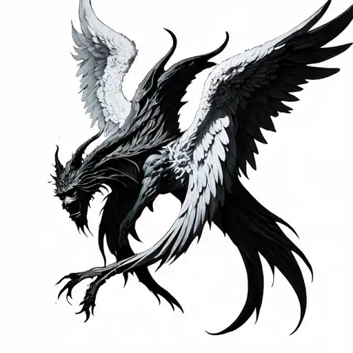 Demon And Angel Wings