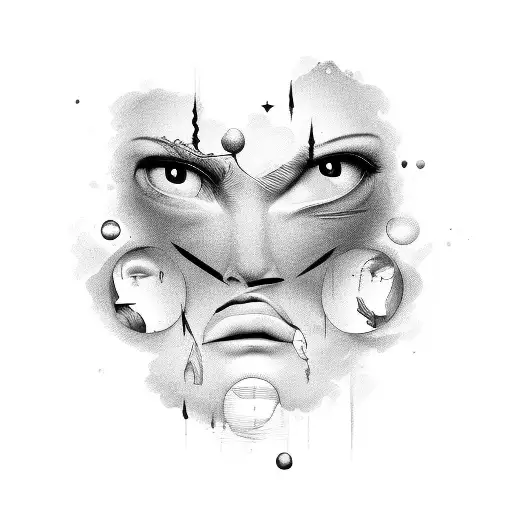 Face Draw In A Book Page