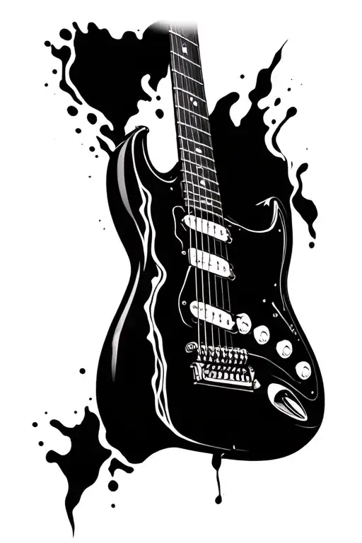 Electric Guitar But The Guitar Strings Are The Veins On Your Forearm