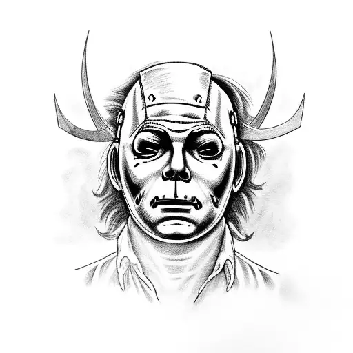 Michael Myers Riding A Horse