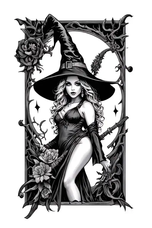 Witch Pin Up