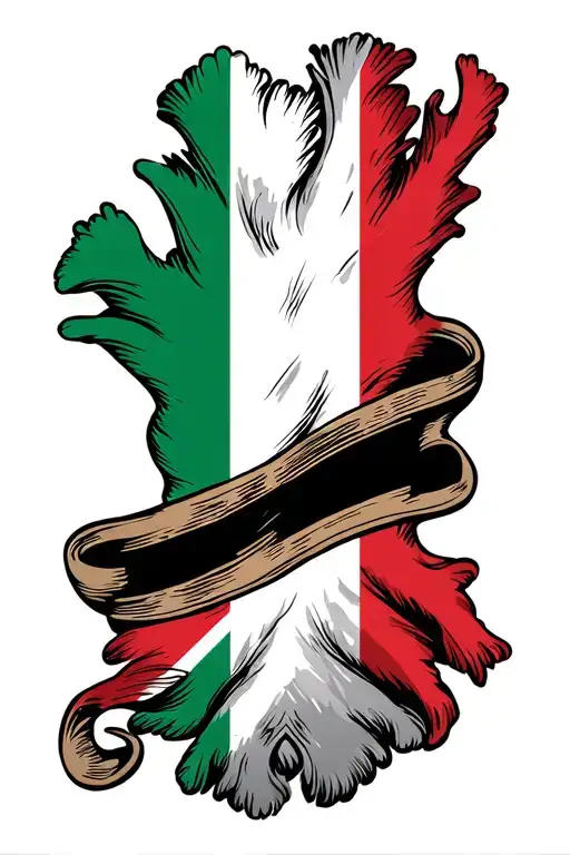 Flag Italian Uk Theme Full Leg
