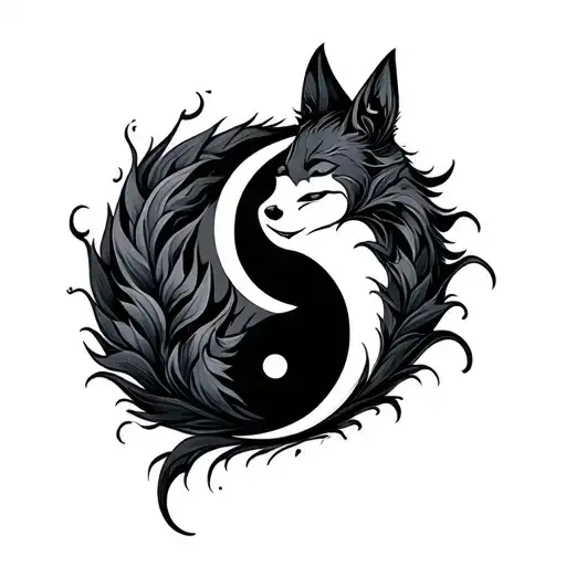 Yin Yang With Fox