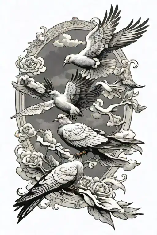 Clouds And Pigeons Heavenlike Hood