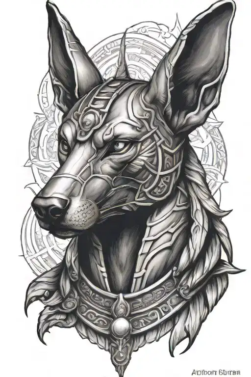 God Anubis Portrait