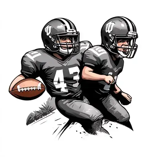 Dad And Son Football