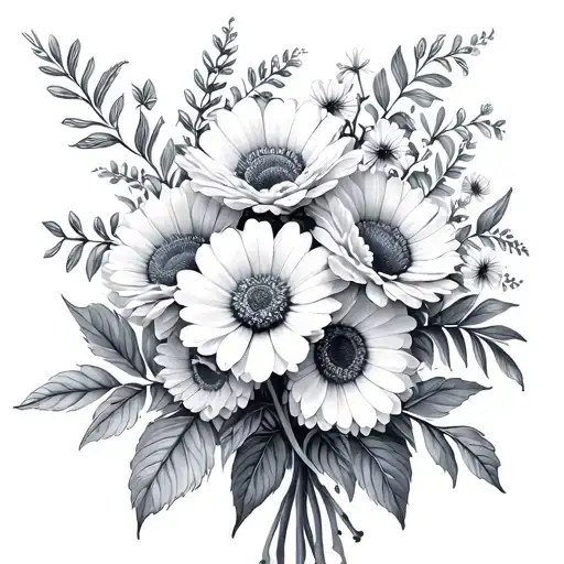 Bouquet Of Birth Flowers