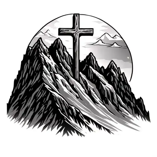 Cross On A Mountain