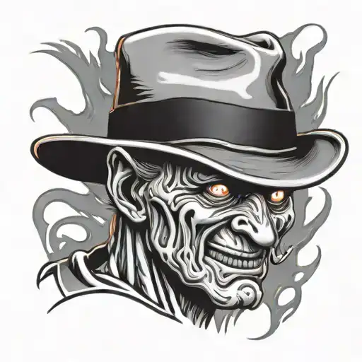 Cartoon Version Of Freddy Krueger Head