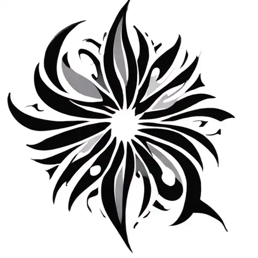 Circle Spirituell Simpel Tribal Tattoo Design Geometric Meaningsfull