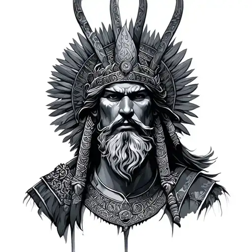 Ancient Warrior At Peace