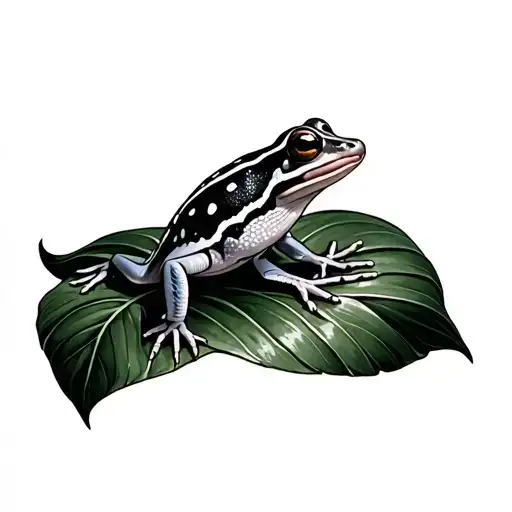 Coqui On A Leaf In A Rainforest