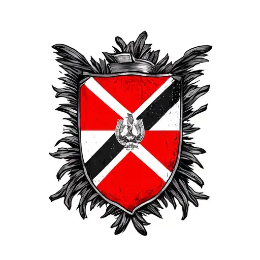 Red And Black Haitian Flag