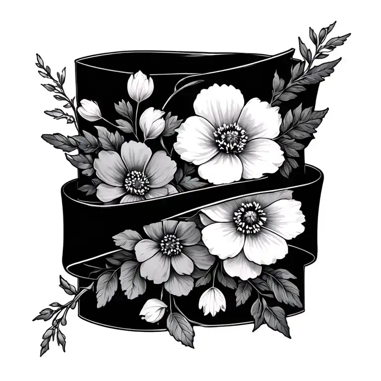 Vine Wrist Wrap With Birth Month Flowers