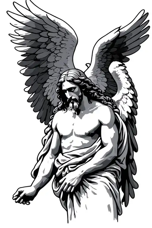 Jesus Saves And Angel Wings