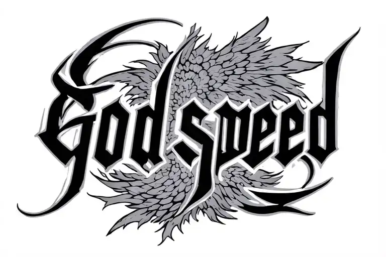 The Word Godspeed In Script