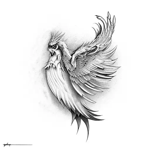 Phoenix With Mountian