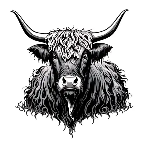 Highland Cow Iron Maiden
